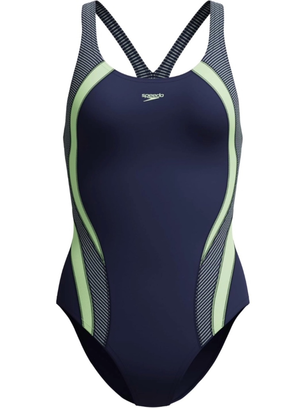 Speedo Women's Swimsuit One Piece Creora Highclo Quantum Splice US 6 NWT